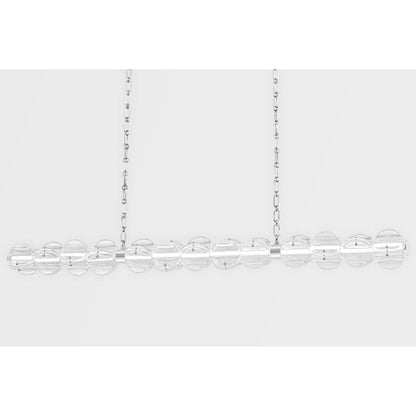 Lindley 1-Light Chandelier in Polished Nickel 54.5L x 54.5W x 4.625H