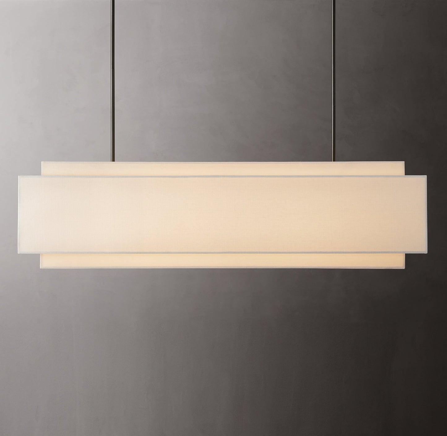 └chelon Rectangular Chandelier 63"
