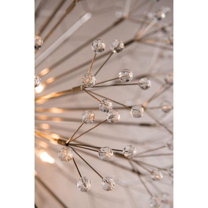 Dunkirk 16-Light Chandelier in Polished Nickel 40L x 40W x 40H