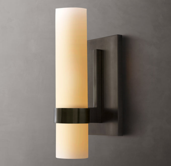Ravelles Opal Milk Wall Sconce 12"