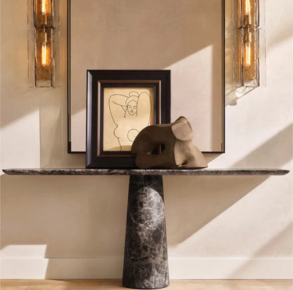 Latticed Smoked Glass Wall Sconce 30"