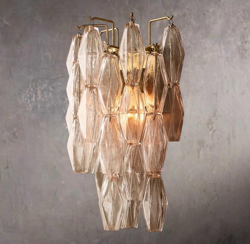 Chiaras Clarity Glass Wall Sconce