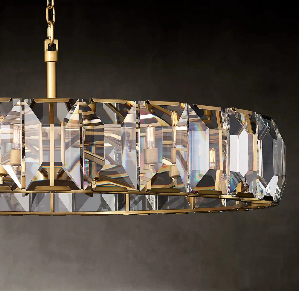 Harlows Crystal Round Chandelier 43"