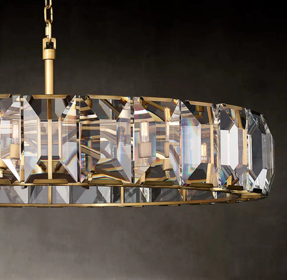 Harlows Crystal Round Chandelier 43"