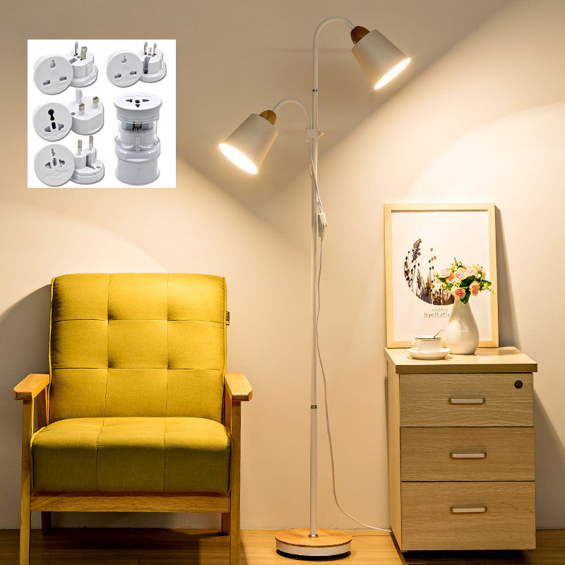 Double Head Floor Lamp Adjustable Lighting for Living Room, Bedroom & Bedside