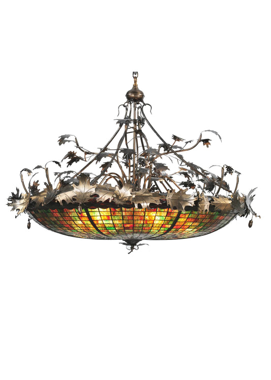 6 Light 50" Wide Pendant with Handmade Shade
