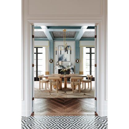 Thurston 6-Light Chandelier in Aged Old Bronze 56.75L x 56.75W x 12.25H