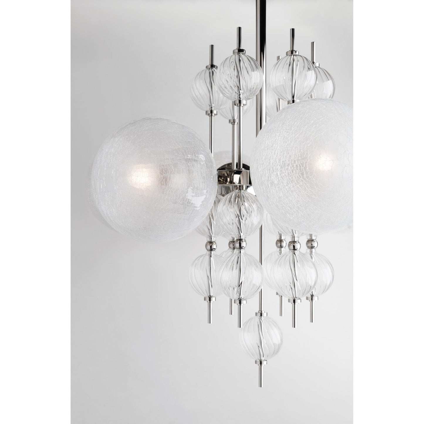 Calypso 8-Light Chandelier in Polished Nickel 33.5L x 33.5W x 32.5H