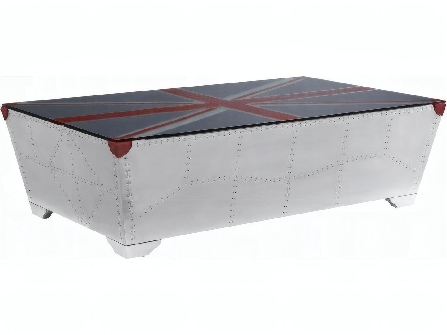 Brancaster Coffee Table Aluminum with Union Jack Top