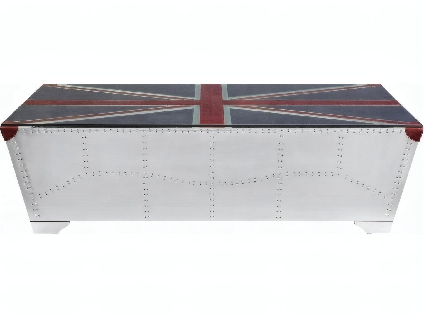 Brancaster Coffee Table Aluminum with Union Jack Top