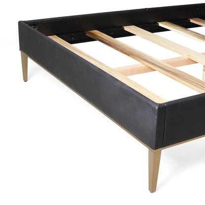 Global Views Black Ellipse Queen Bed