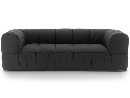 Strips 3-Seat Upholstered Fabric Sofa with Removable Cover