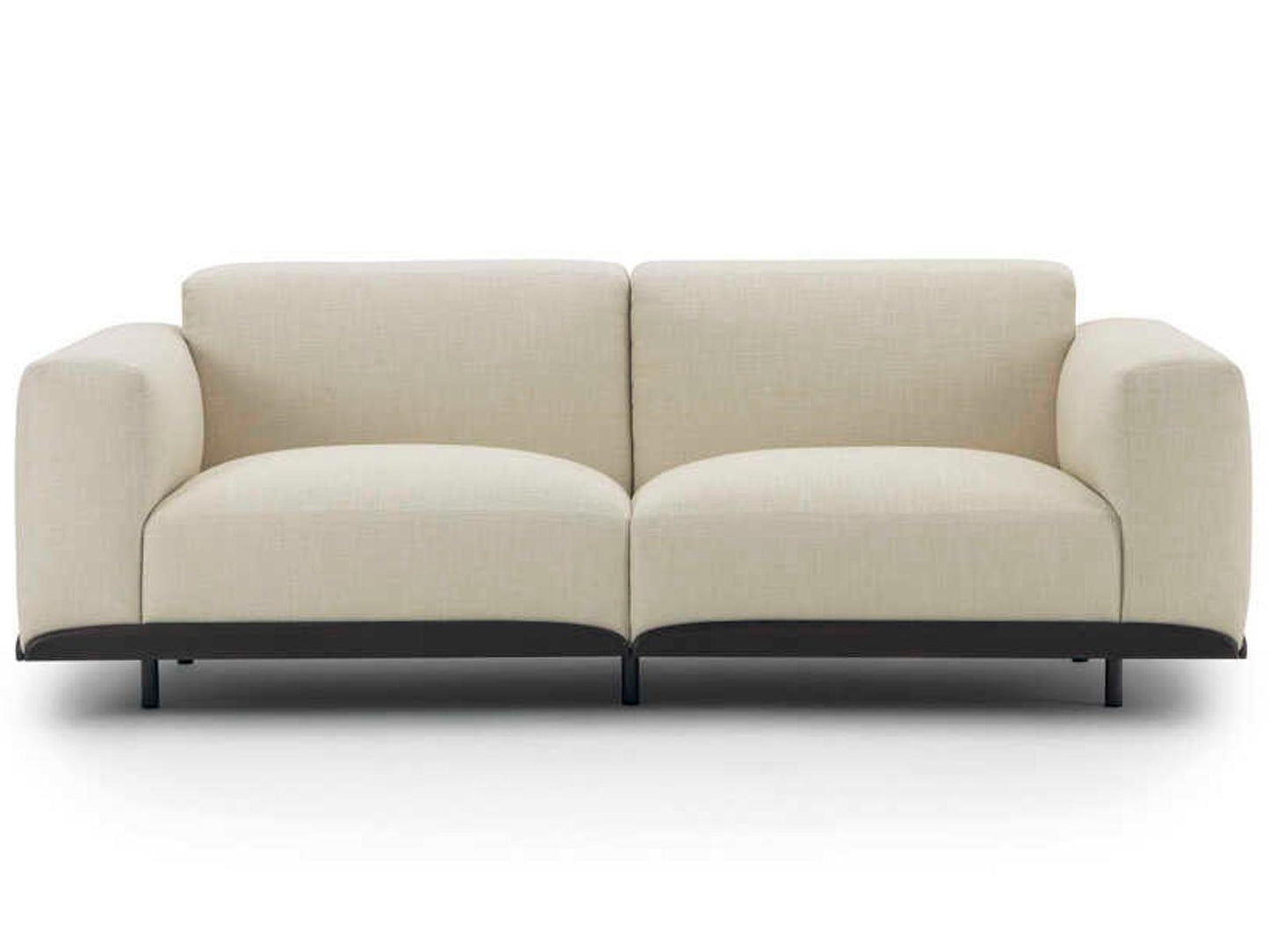Claudine L Upholstered 3-Seat Sofa with Metal Details