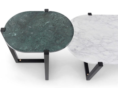Sigmund Oval Marble Coffee Table