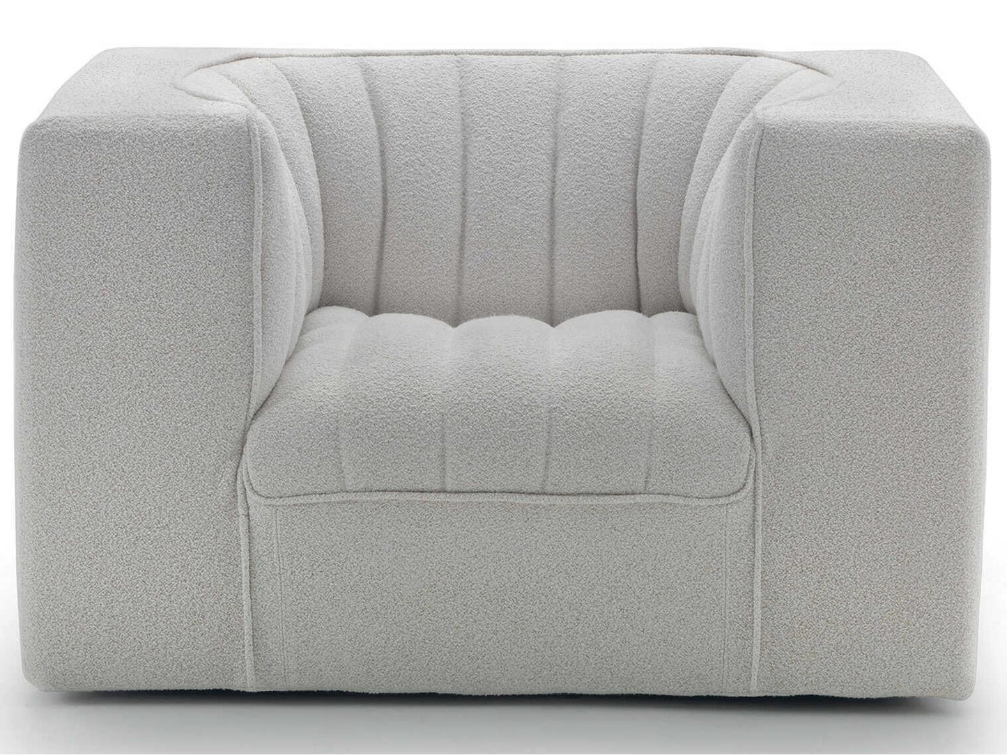 9000 Upholstered Accent Chair by Tito Agnoli in Fabric