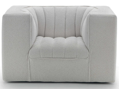9000 Upholstered Accent Chair by Tito Agnoli in Fabric