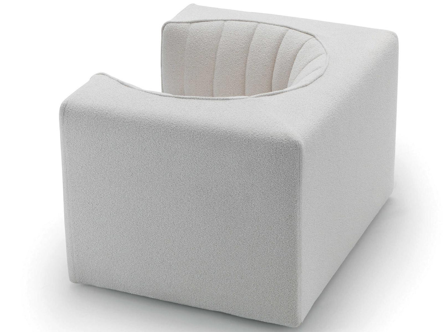 9000 Upholstered Accent Chair by Tito Agnoli in Fabric