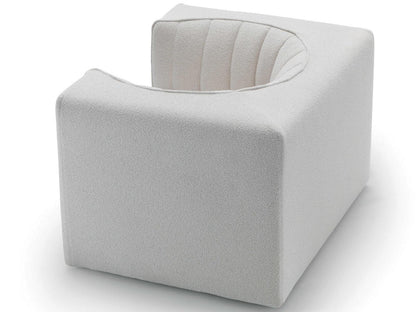9000 Upholstered Accent Chair by Tito Agnoli in Fabric