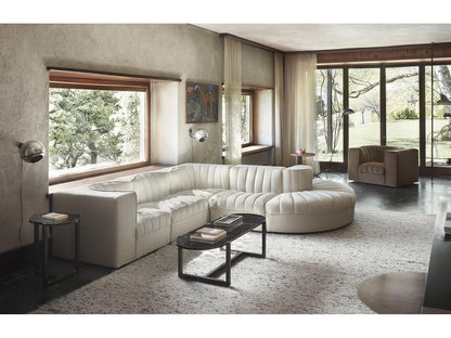 Sigmund Oval Marble Coffee Table