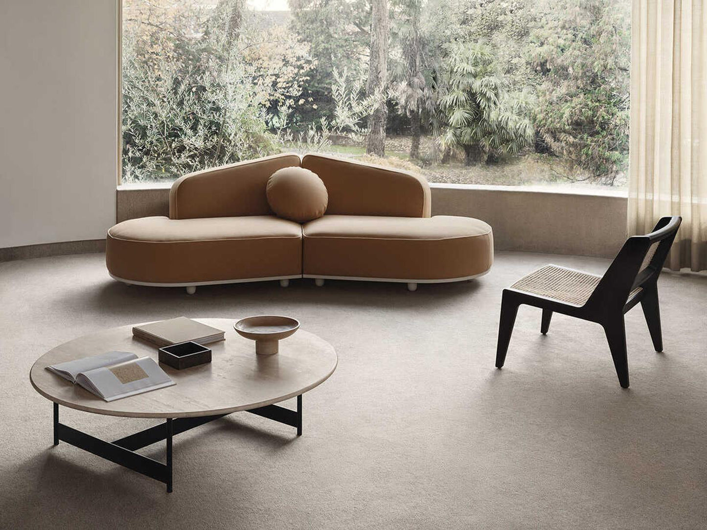 Tokio Round Marble Coffee Table