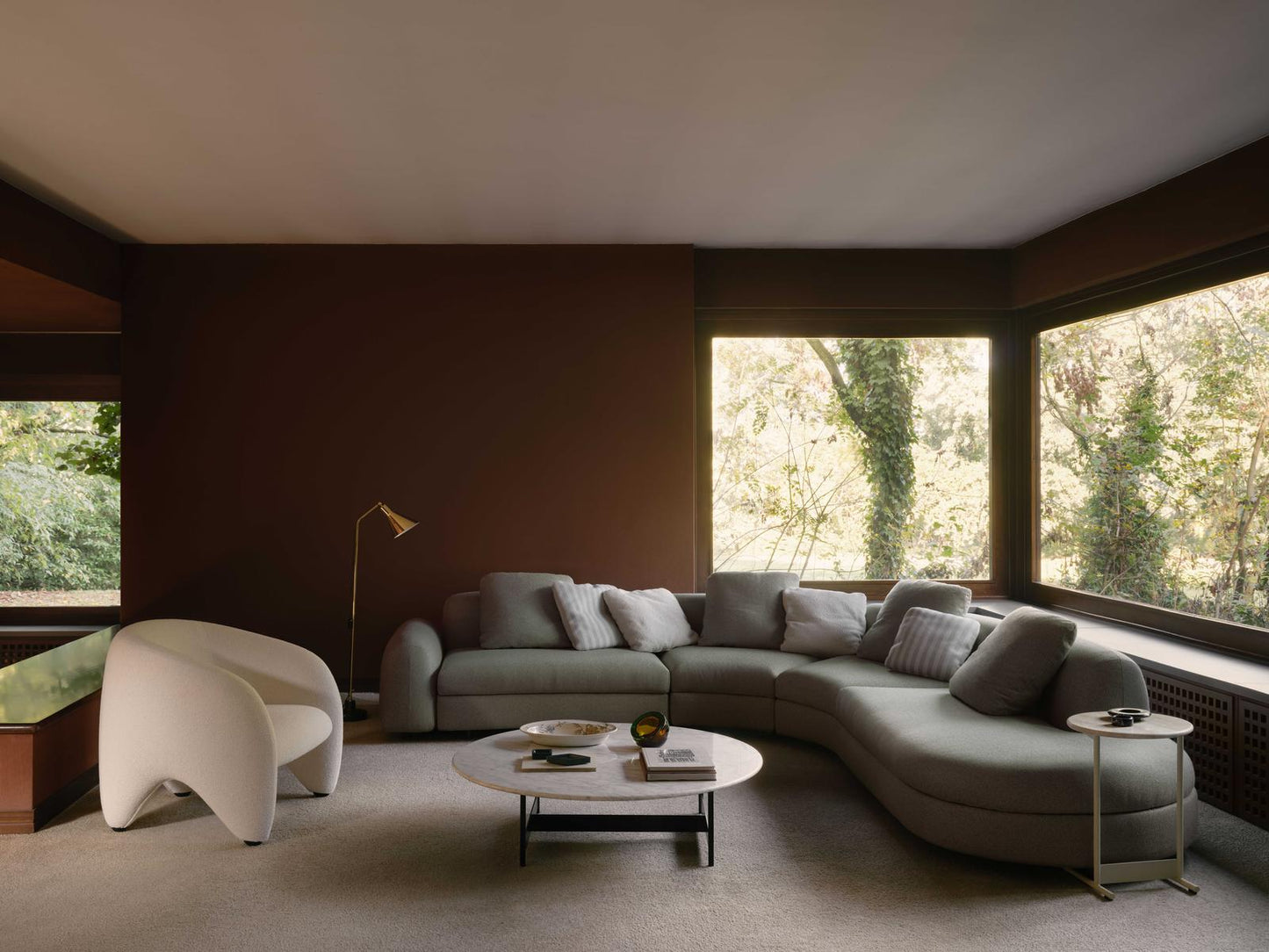 Tokio Round Marble Coffee Table