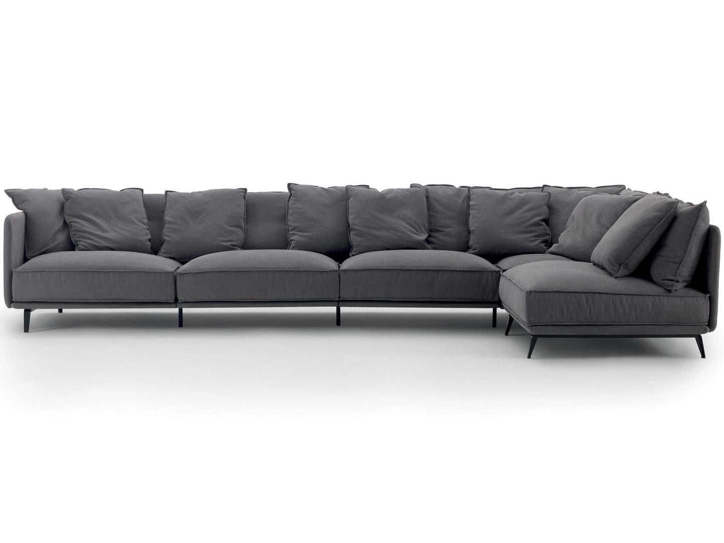K2 L-Shape Modular Fabric Sectional Sofa by Carlo Colombo
