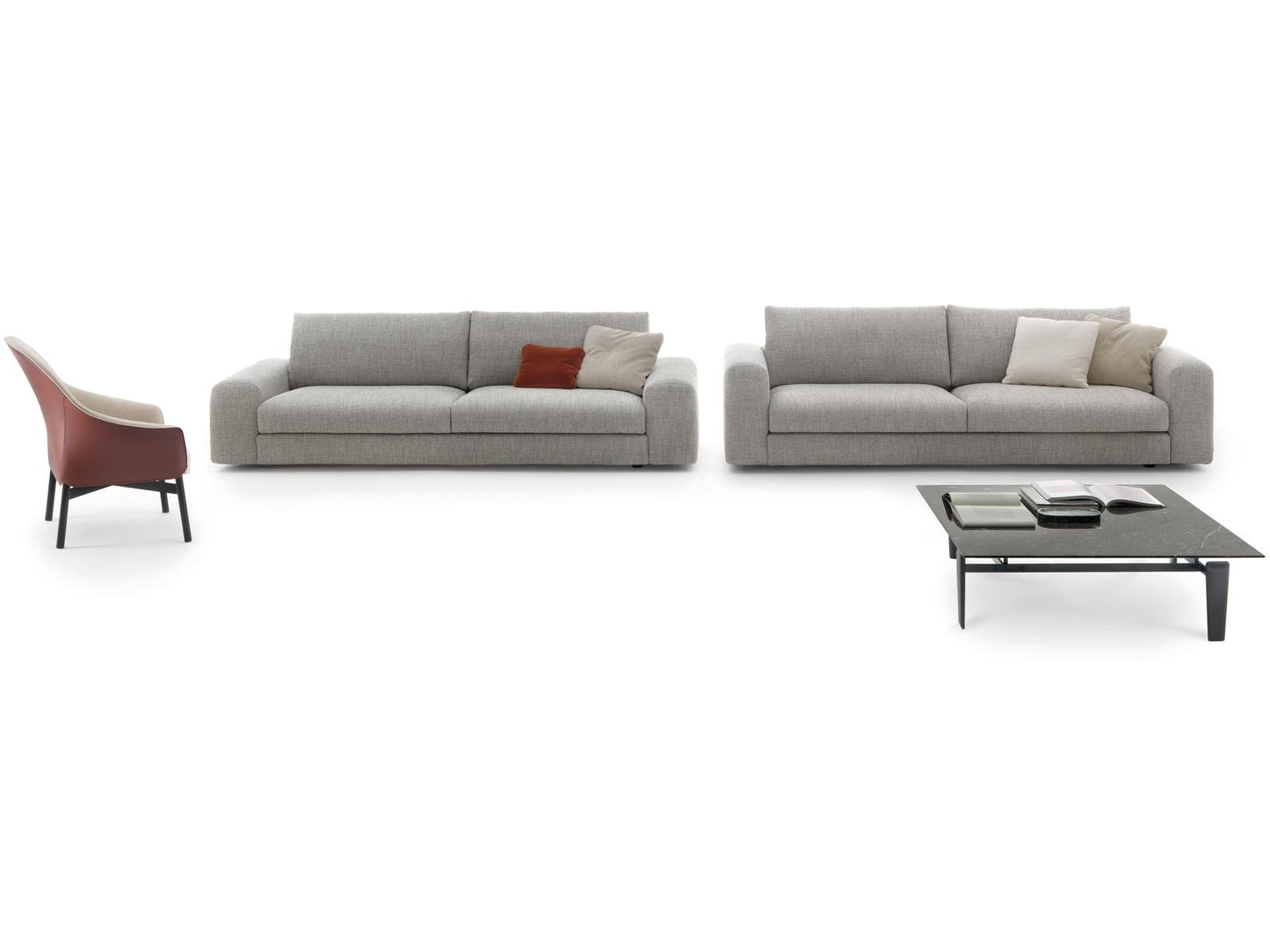 Low Land Upholstered Sofa by Fabrizio Ballardini