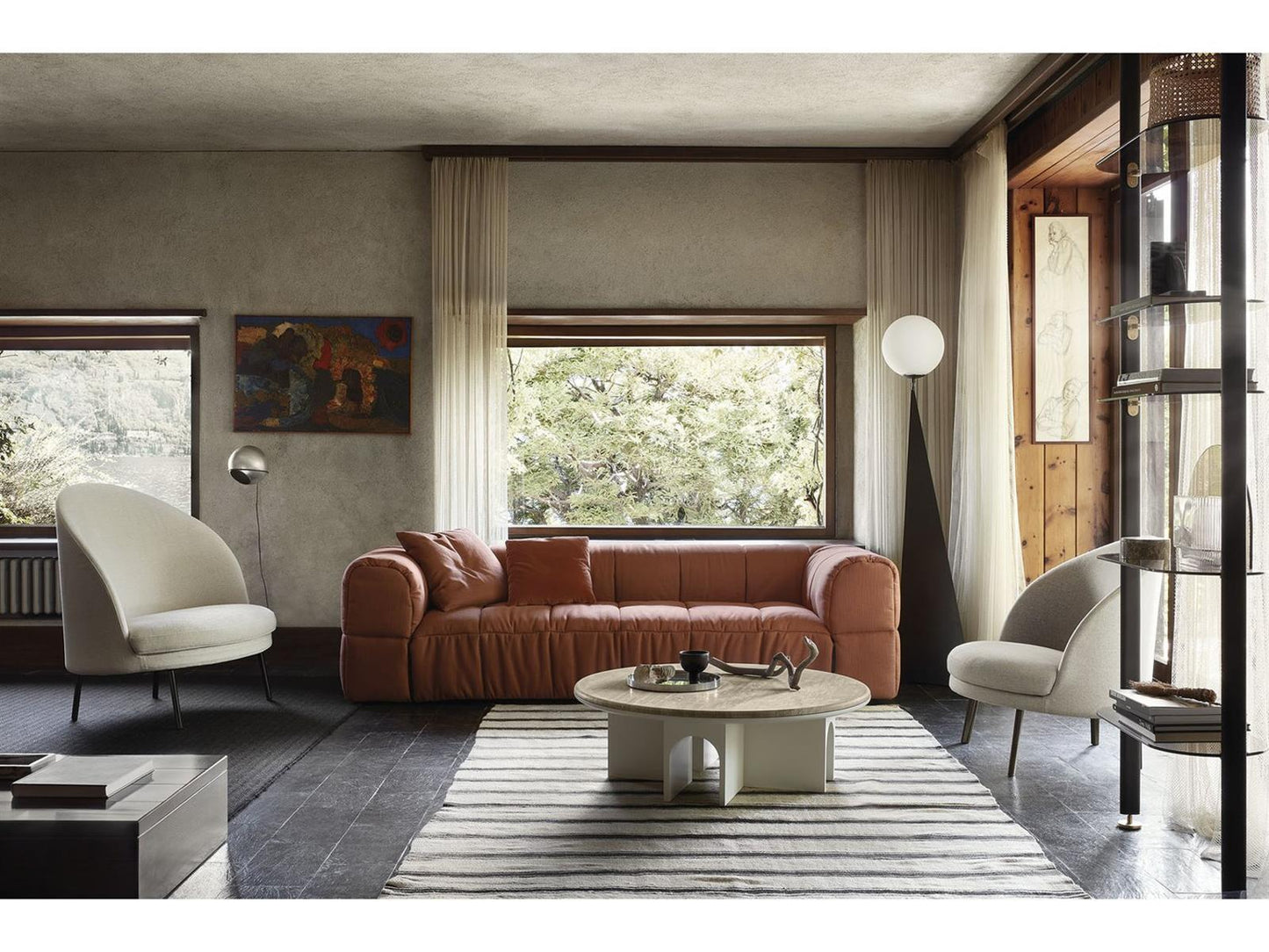 Arcolor Round Marble Coffee Table