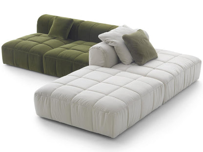 Strips Upholstered Sectional Sofa