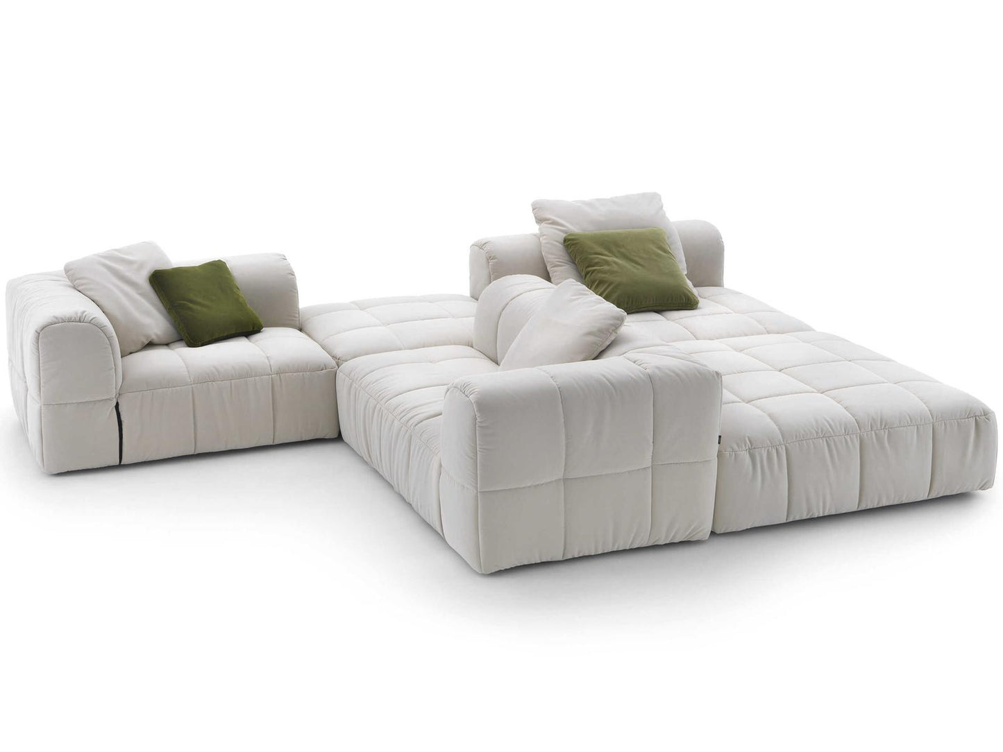 Strips Upholstered Sectional Sofa