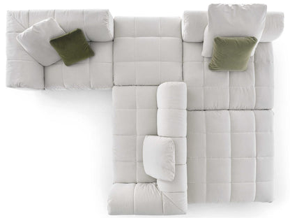 Strips Upholstered Sectional Sofa