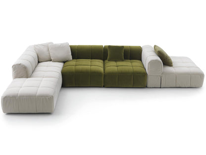 Strips Upholstered Sectional Sofa