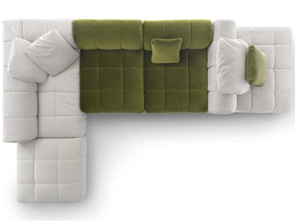 Strips Upholstered Sectional Sofa
