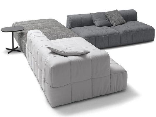 Strips Upholstered Sectional Sofa