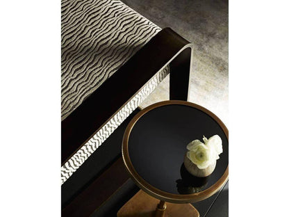 Torcello Accent Chair in Lichen Velvet with Natural Iron Frame