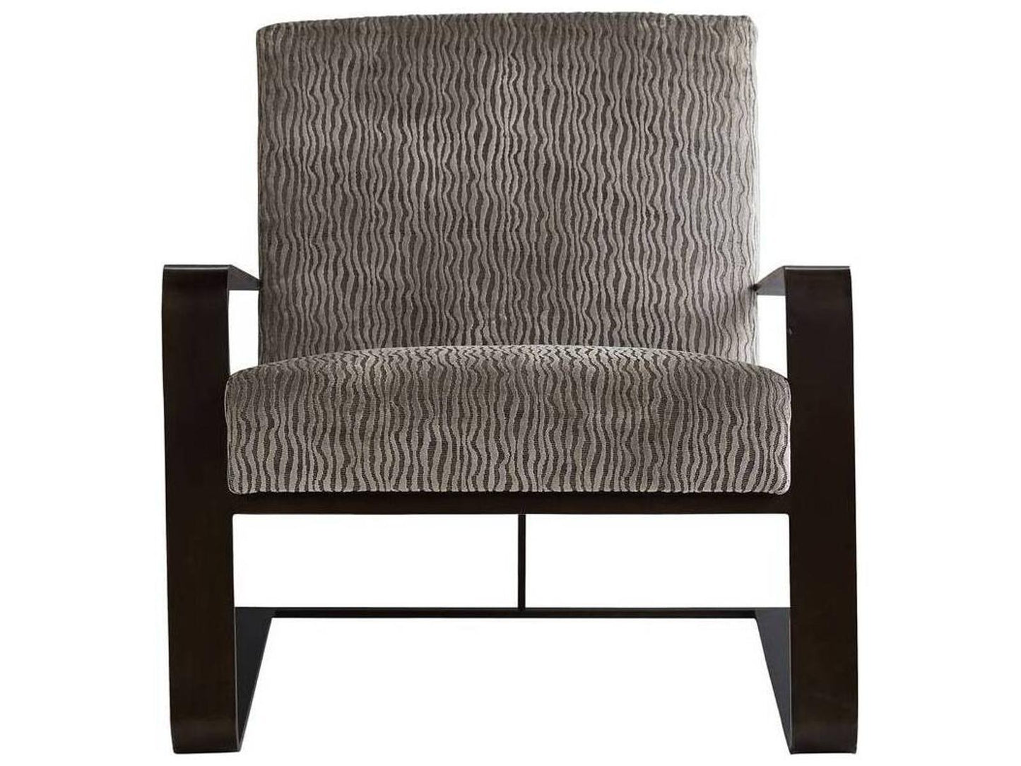 Torcello Accent Chair in Lichen Velvet with Natural Iron Frame