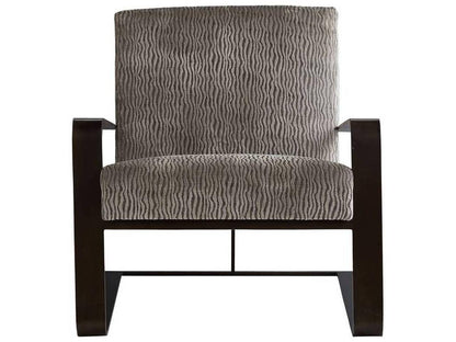 Torcello Accent Chair in Lichen Velvet with Natural Iron Frame
