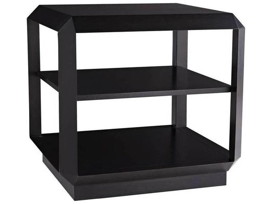 Dani Side Table in Ebony Walnut Wood