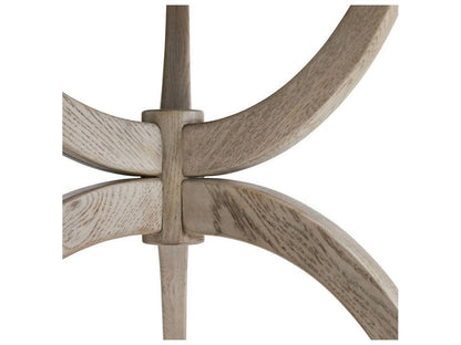 Dorey Round End Table in Smoke Oak