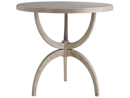 Dorey Round End Table in Smoke Oak