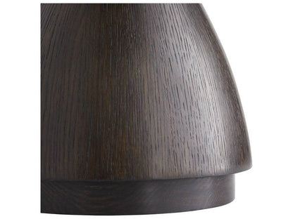 Mahoun Round End Table in Umber Oak Wood