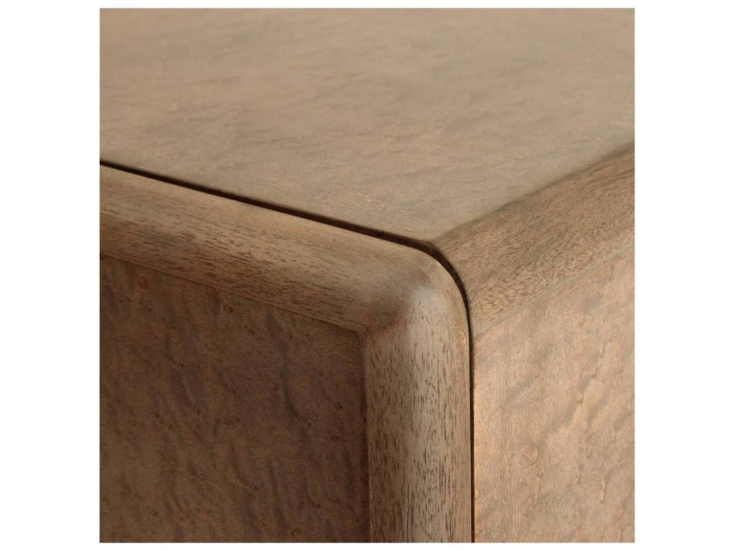 Norm Console Table in Armor Burl Oak Veneer