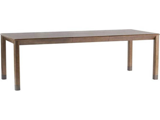 Springer Rectangle Dining Table in Tortoise Oak Veneer and Bronze