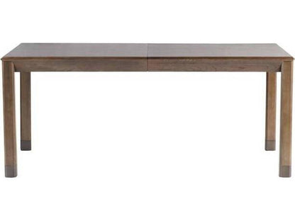 Springer Rectangle Dining Table in Tortoise Oak Veneer and Bronze
