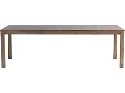 Springer Rectangle Dining Table in Tortoise Oak Veneer and Bronze