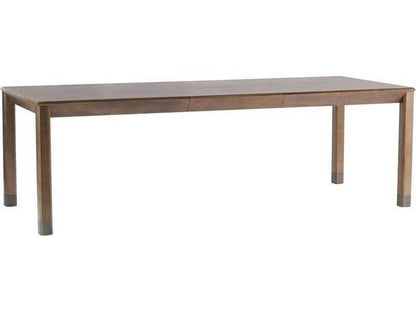 Springer Rectangle Dining Table in Tortoise Oak Veneer and Bronze