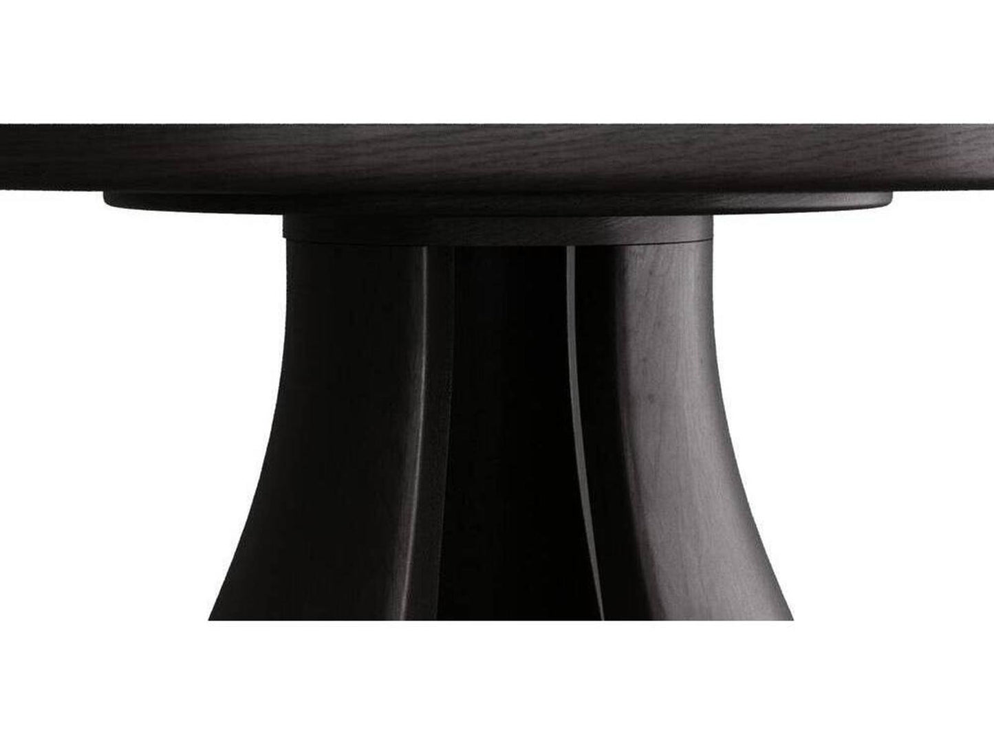 Samara Round 40-Inch Entry Table Ebony Mahogany Wood