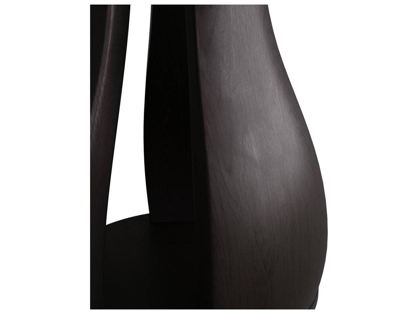 Samara Round 40-Inch Entry Table Ebony Mahogany Wood