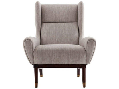 Ophelia Lounge Chair Fossil Tweed Dark Walnut