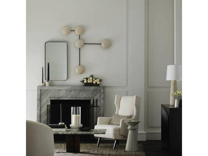 Budelli White Accent Chair